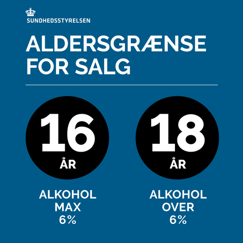 Alkohol sælges kun over 18 år